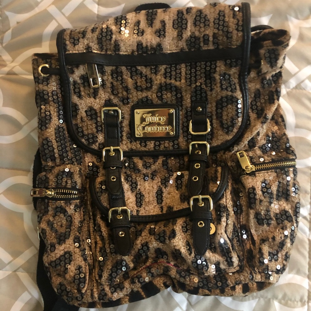 Juicy Couture Sequence Cheetah Backpack